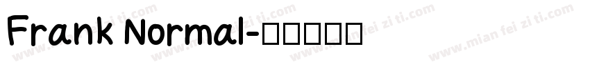 Frank Normal字体转换